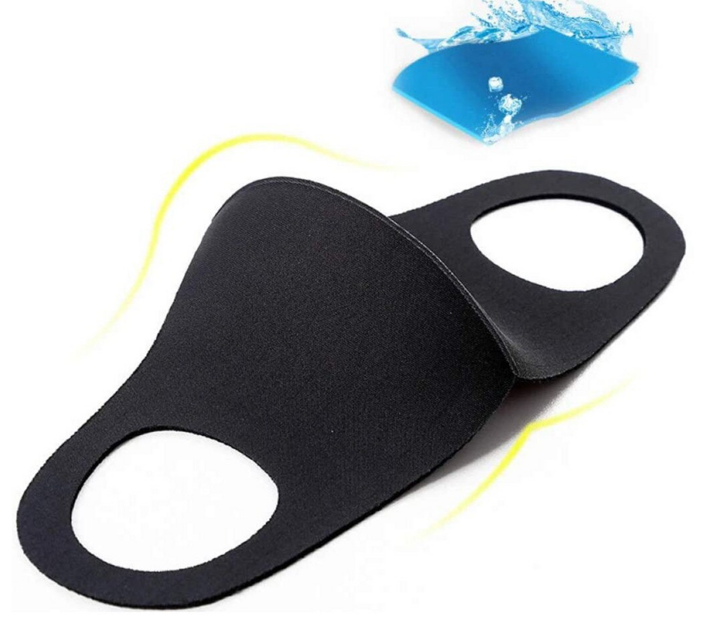 Polyester: Black Cloth Face Masks