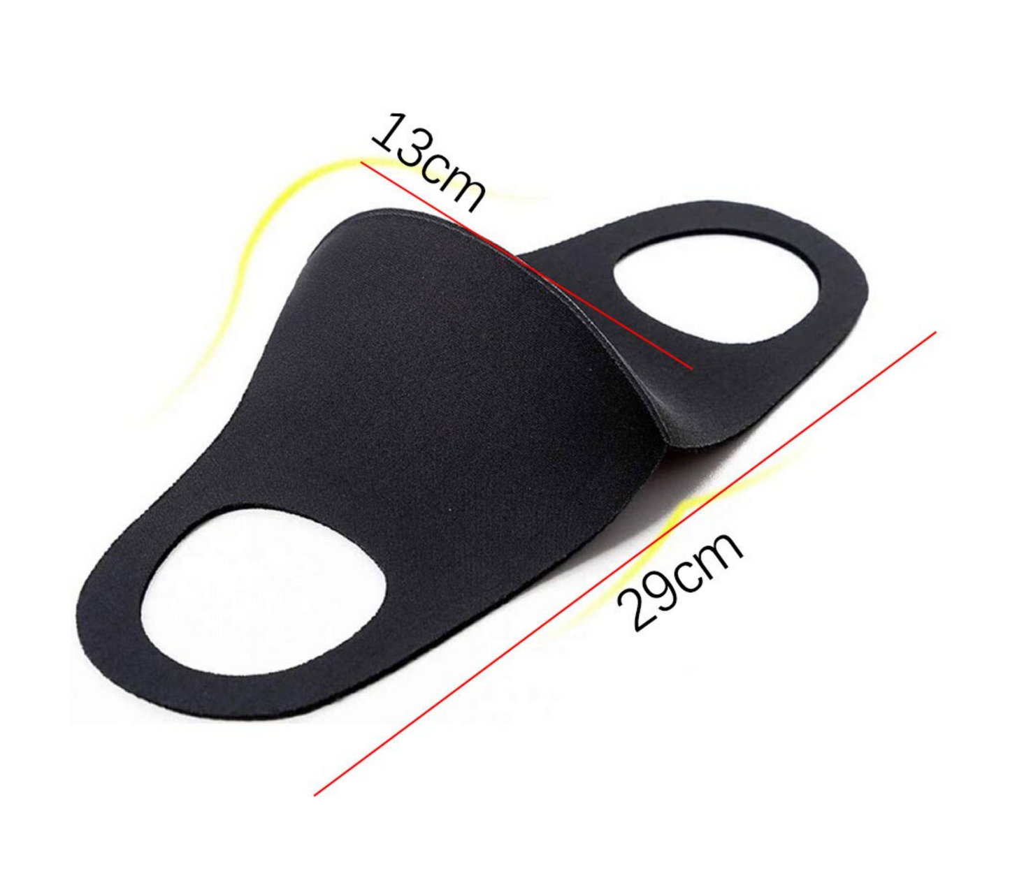 Polyester: Black Cloth Face Masks