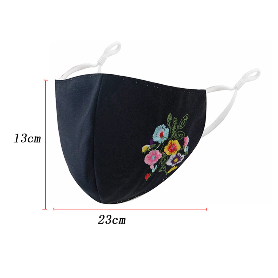 Elegant Floral Cloth Face Masks for Women