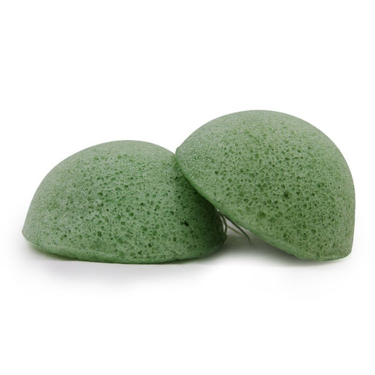 Green tea konjac sponge
